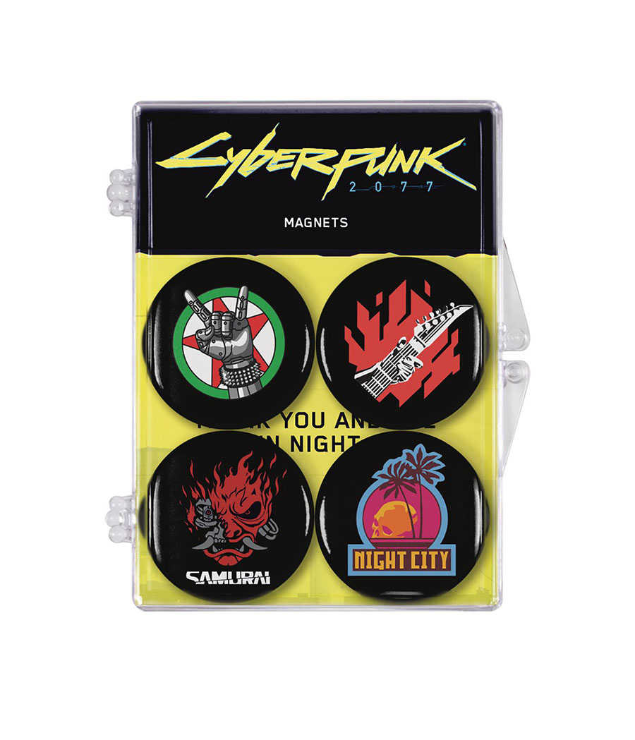 Cyberpunk 2077 4-Pack Magnet Set