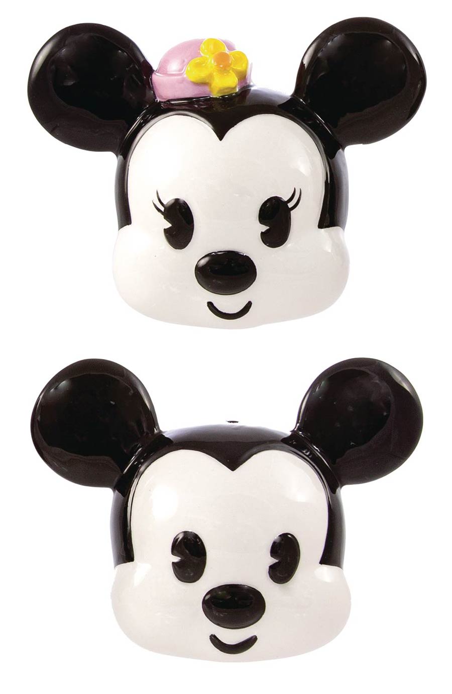 Disney Mickey & Minnie Heads Salt & Pepper Shaker 2-Piece Set