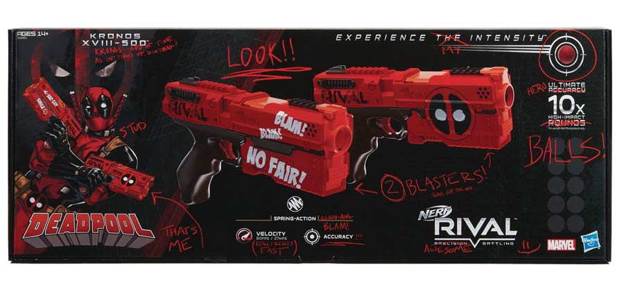 Nerf Rival Deadpool Kronos XVIII-500 Blaster 2-Pack Case