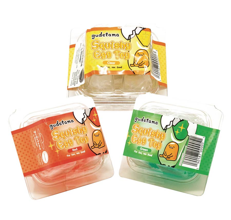 Sanrio Gudetama Egg Squishy Toy 12-Piece Display