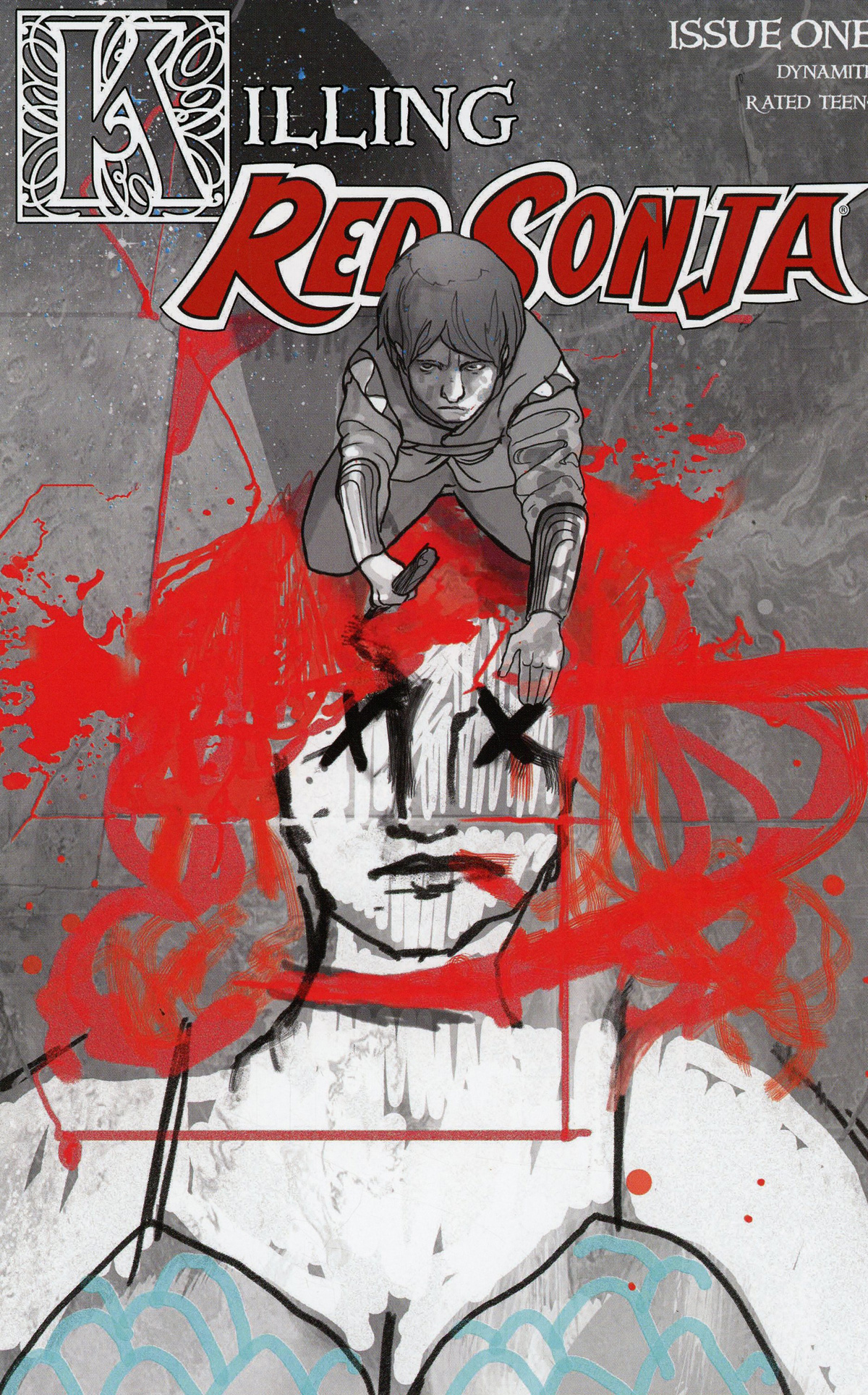 Killing Red Sonja #1 Cover H Incentive Christian Ward Crimson Spot Color Cover