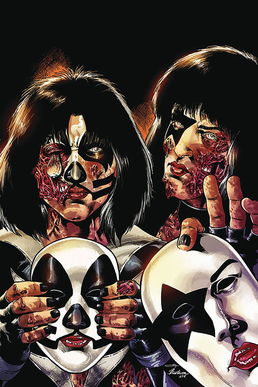 KISS Zombies #5 Cover J Incentive Rodney Buchemi Virgin Cover