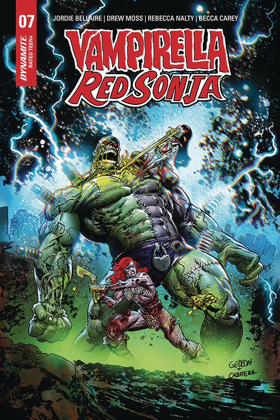 Vampirella Red Sonja #7 Cover G Incentive Juan Gedeon Zombie Variant Cover