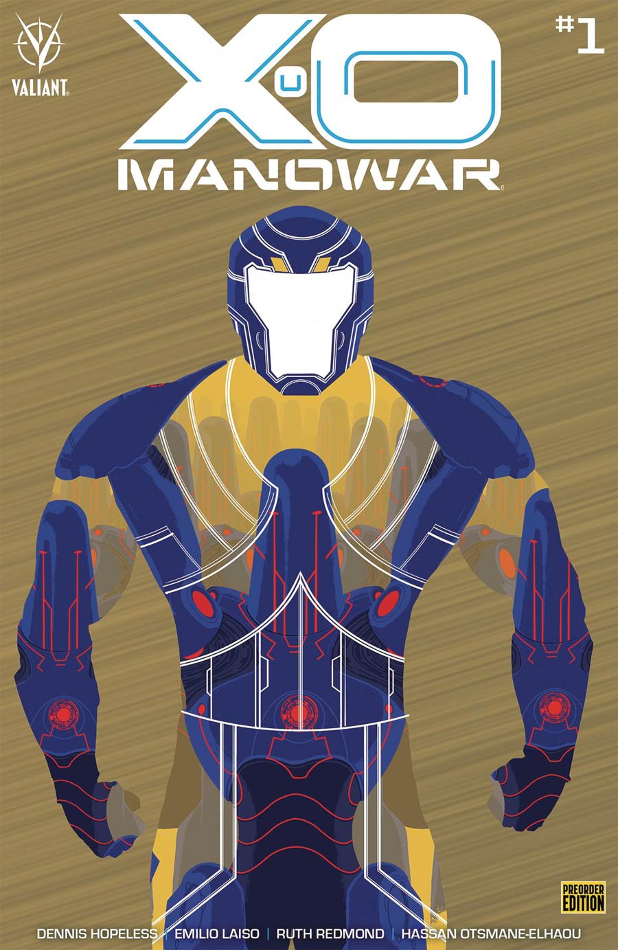 X-O Manowar Vol 5 #1 Cover G Incentive Raul Allen Bronze Metal Variant Cover