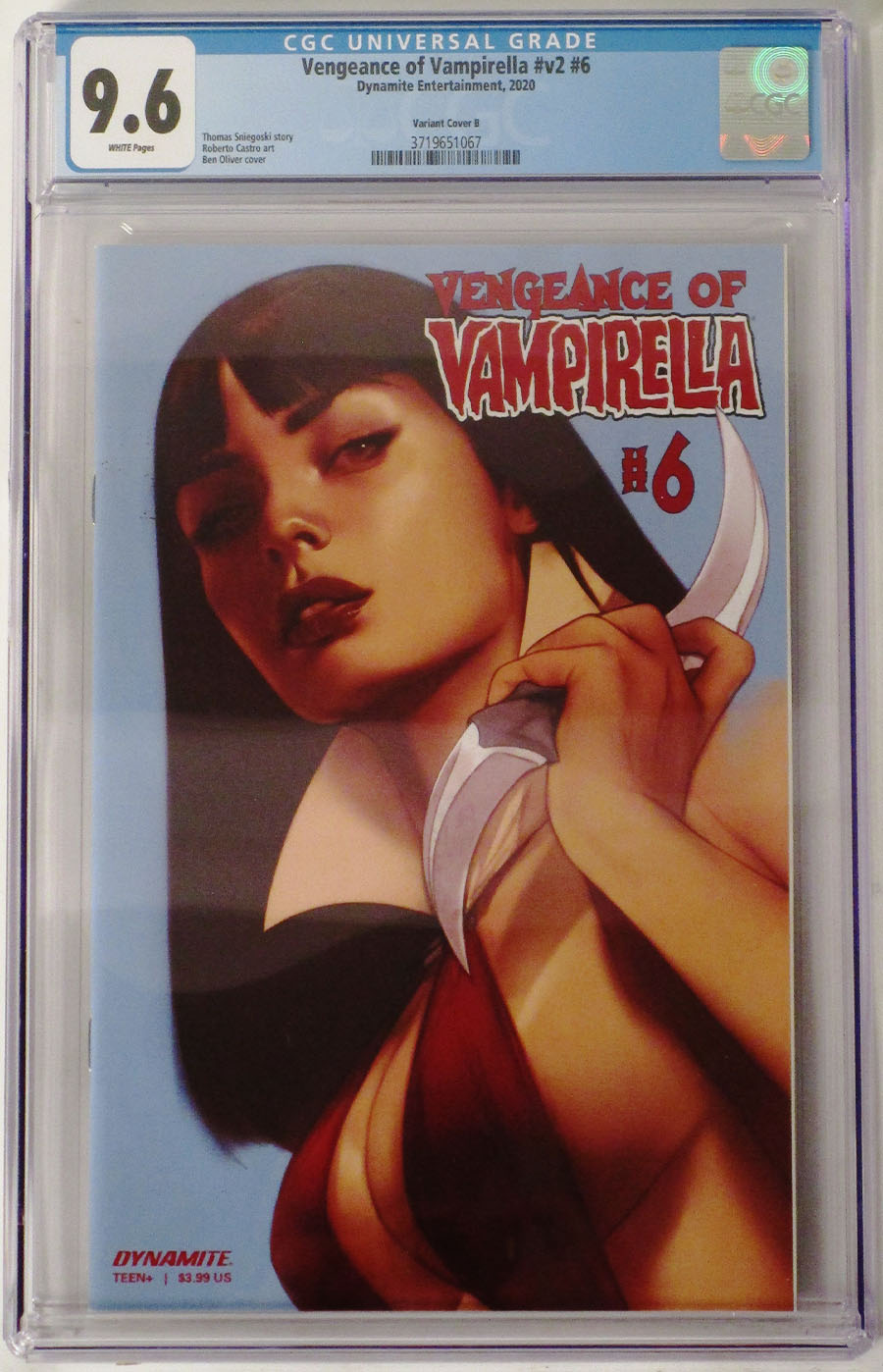 Vengeance Of Vampirella Vol 2 #6 Cover T Variant Ben Oliver Cover CGC Graded 9.6