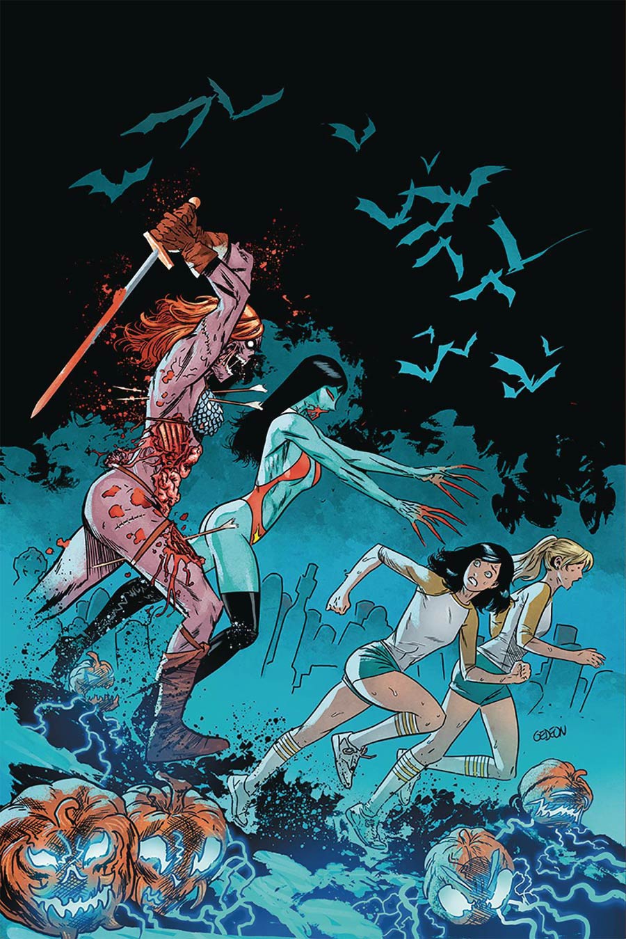 Red Sonja And Vampirella Meet Betty And Veronica #10 Cover R Limited Edition Juan Gedeon Zombie Virgin Cover