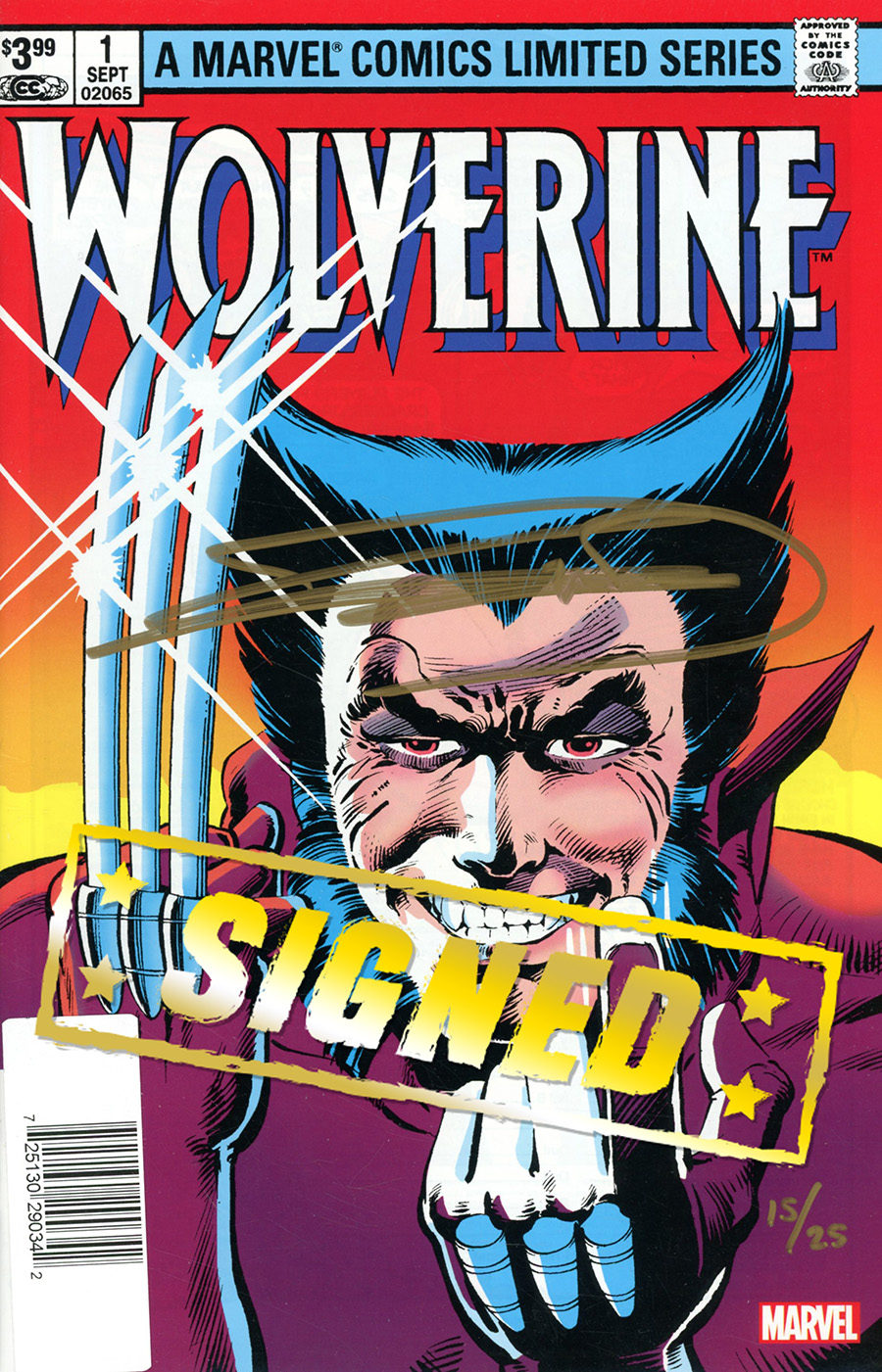 Wolverine By Claremont & Miller #1 Facsimile Edition Cover B DF Signed By Frank Miller