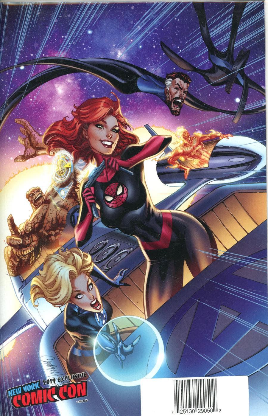 Fantastic Four Vol 6 #15 Cover D DF Comicxposure NYCC Exclusive J Scott Campbell Mary Jane Virgin Cover