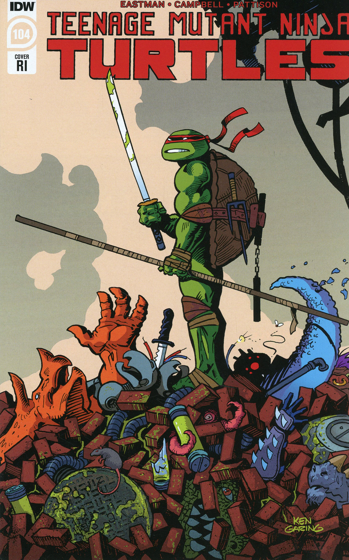 Teenage Mutant Ninja Turtles Vol 5 #104 Cover C Incentive Ken Garing Variant Cover