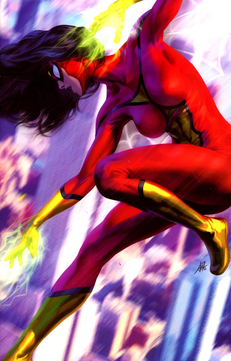 Spider-Woman Vol 7 #1 Cover O Incentive Stanley Artgerm Lau Virgin Cover
