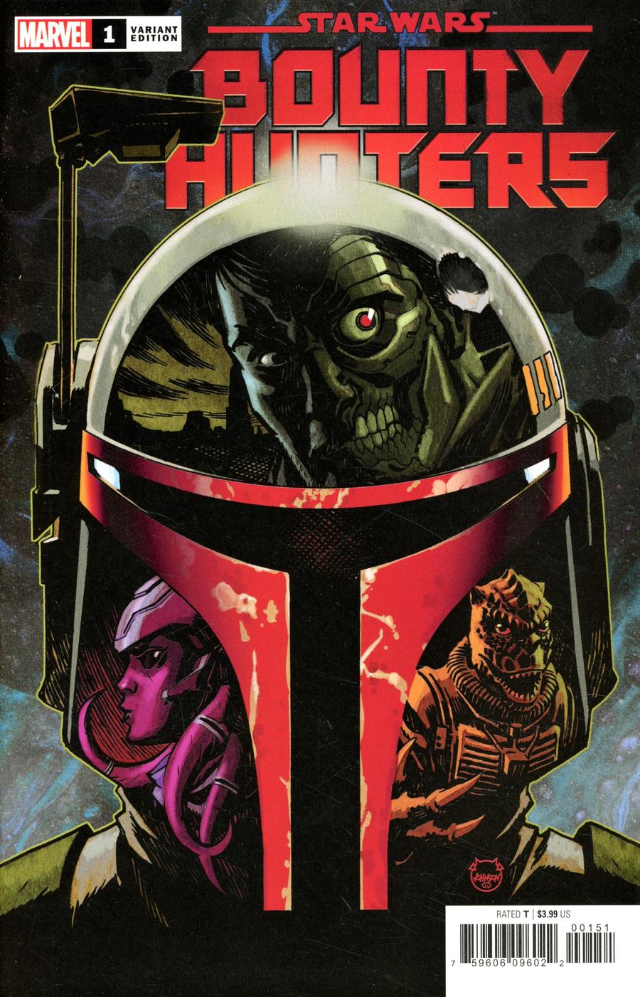 Star Wars Bounty Hunters #1 Cover F Incentive Dave Johnson Variant Cover