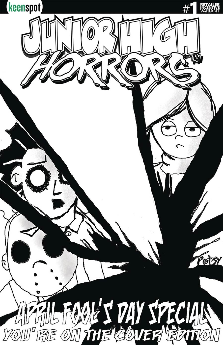 Junior High Horrors April Fools Special #1 Cover C Incentive Sketch Variant Cover