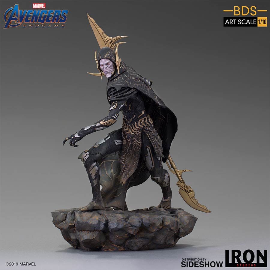 Avengers Endgame Corvus Glaive Black Order 1/10 Scale Battle Diorama Art Scale Statue