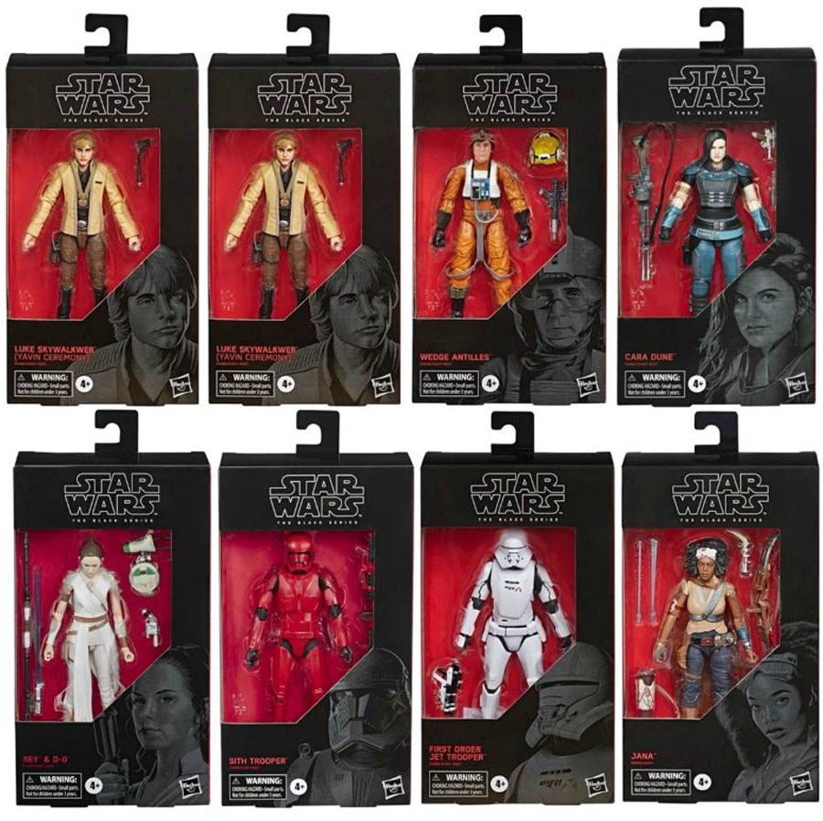 Star Wars Black Series 6-Inch Episode 9 Wave 2 Action Figure Assortment Case of 8 Figures