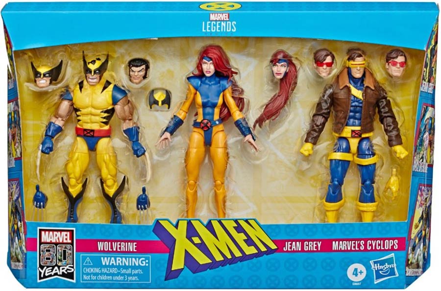 Marvel Legends X-Men Action Figure 3-Pack - Jean Grey Scott Summers And Logan