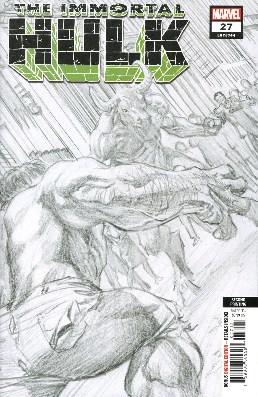 Immortal Hulk #27 Cover C 2nd Ptg Variant Alex Ross Cover