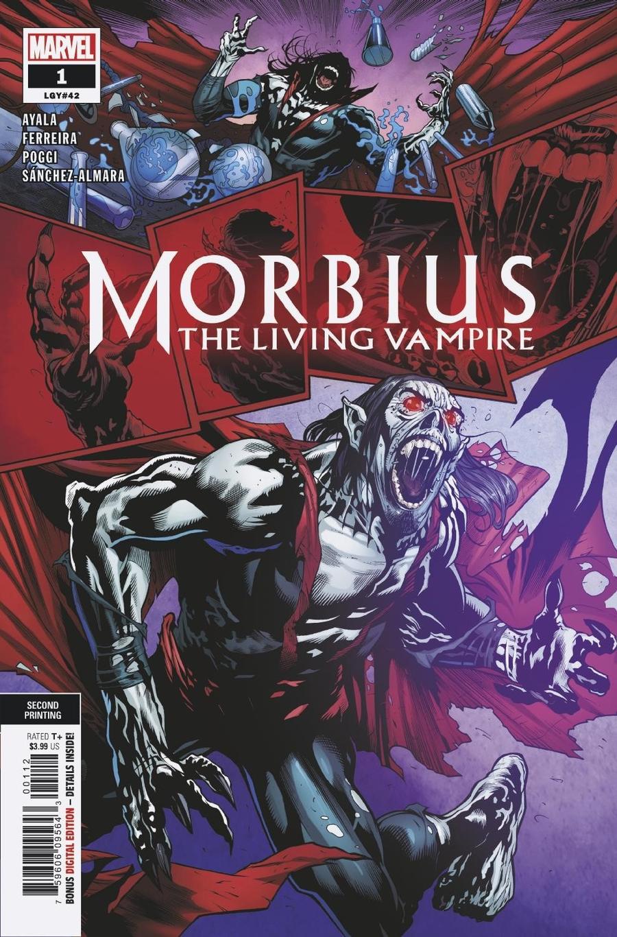 Morbius #1 Cover F 2nd Ptg Variant Marcelo Ferreira Cover