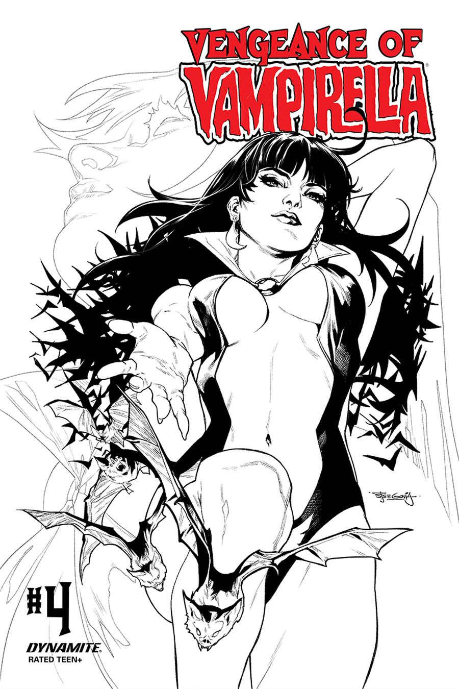 Vengeance Of Vampirella Vol 2 #4 Cover I Incentive Stephen Segovia Black & White Cover