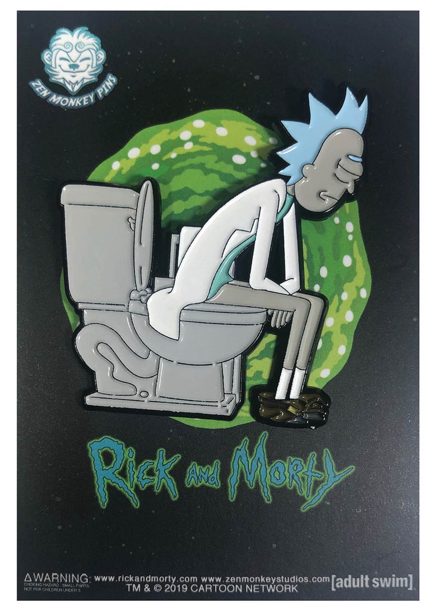 Rick And Morty Pin - Rick On Throne