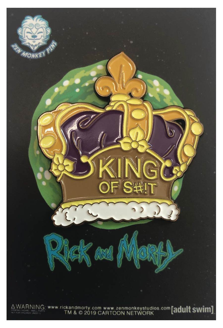 Rick And Morty Pin - Ricks Crown