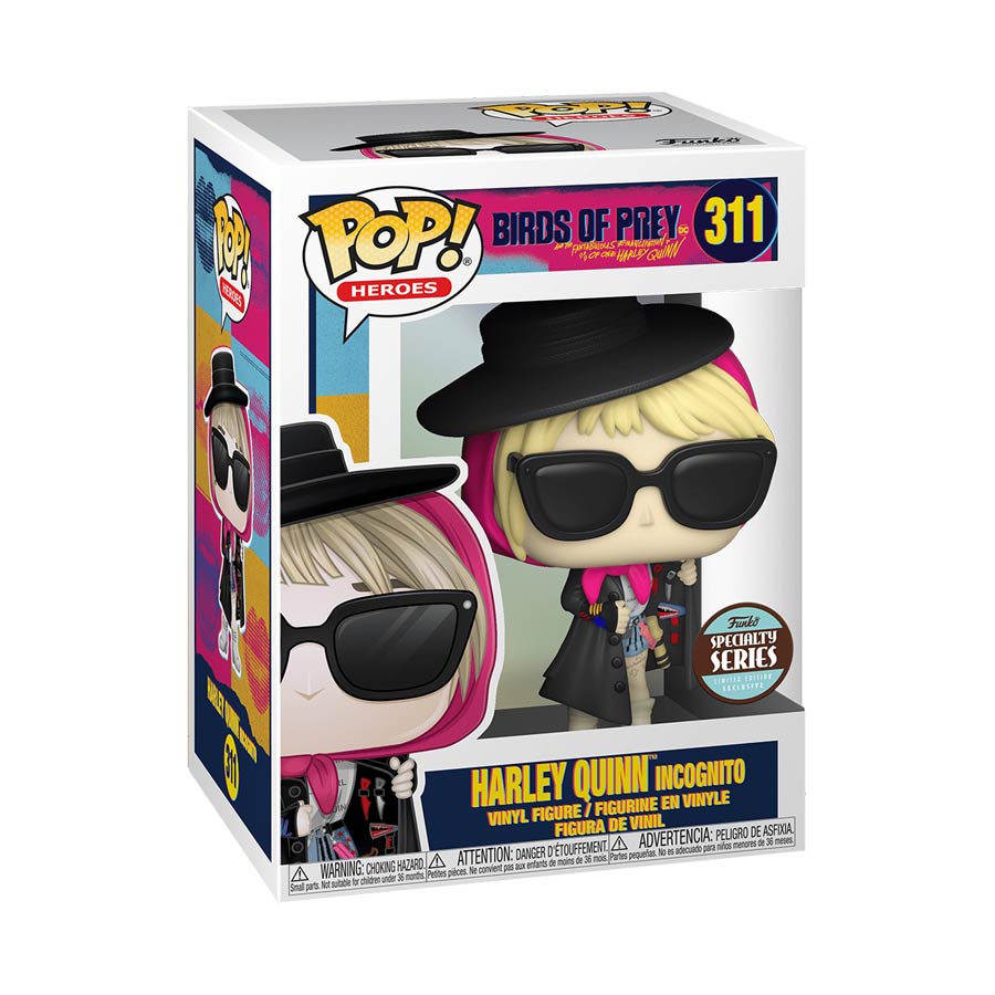 POP Heroes Birds Of Prey Movie Harley Quinn Incognito Vinyl Figure