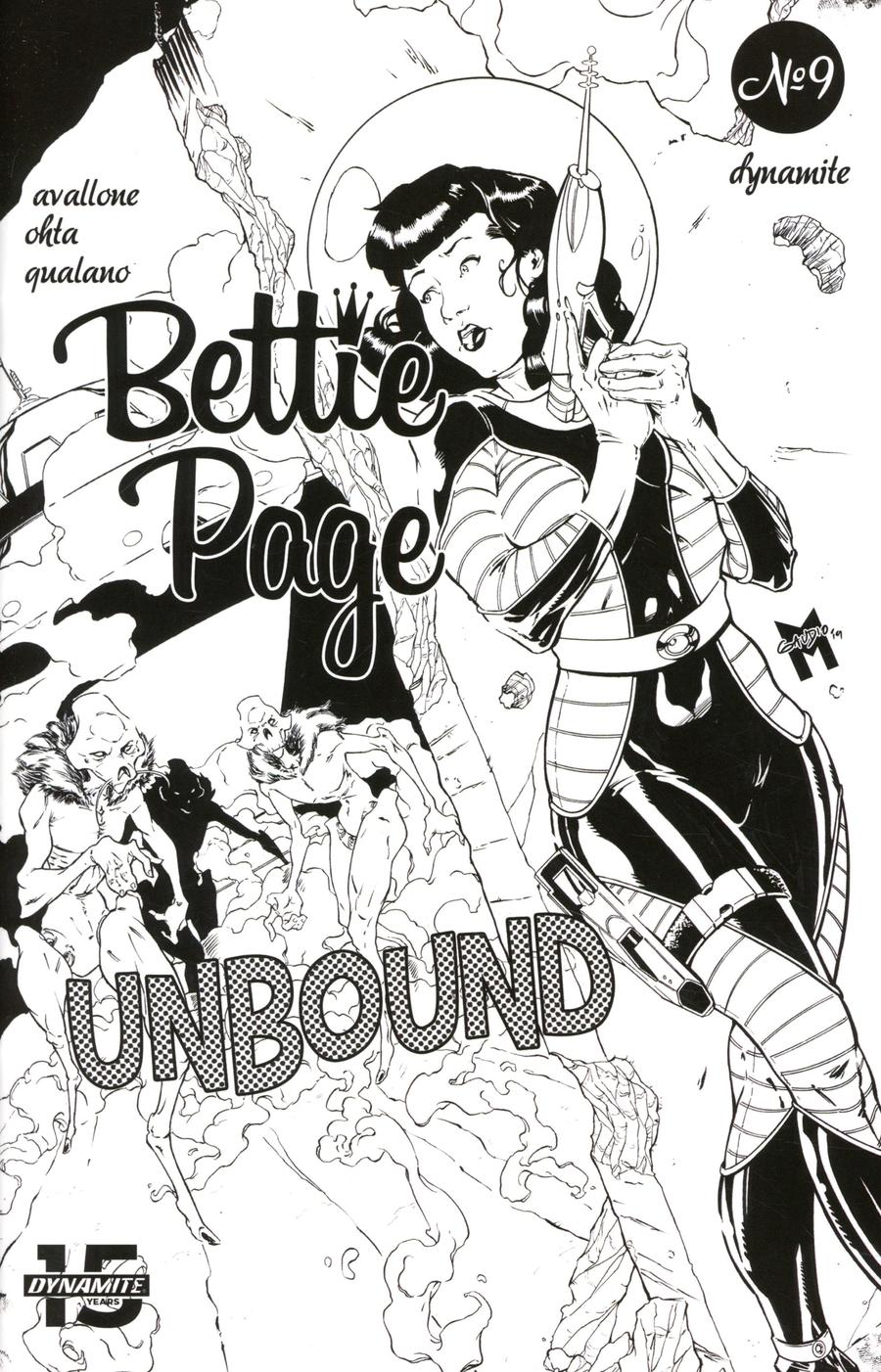Bettie Page Unbound #9 Cover G Incentive Matt Gaudio Black & White