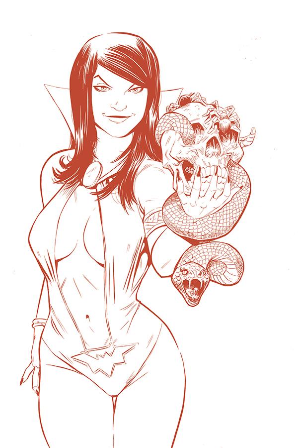Vampirella Red Sonja #5 Cover K Incentive Drew Moss Tint Virgin Cover