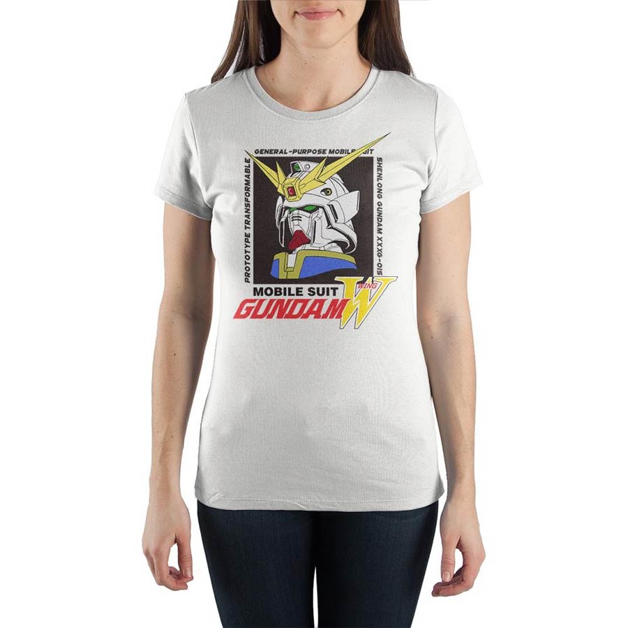 Gundam Mobile Suit Gundam Wing White Womens T-Shirt Large