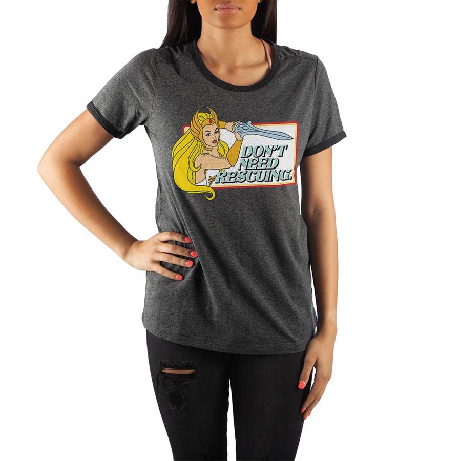 She-Ra Dont Need Grey And Black Womens T-Shirt Large
