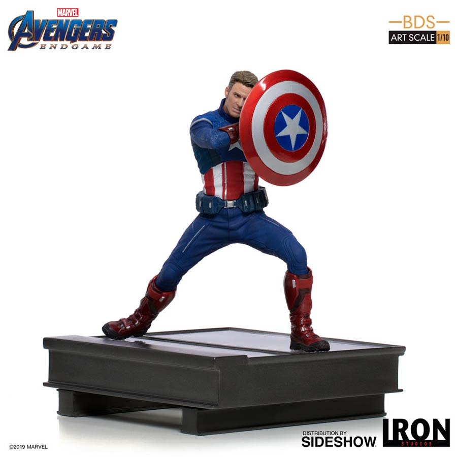 Avengers Endgame Captain America 2023 1/10 Scale Battle Diorama Art Scale Statue