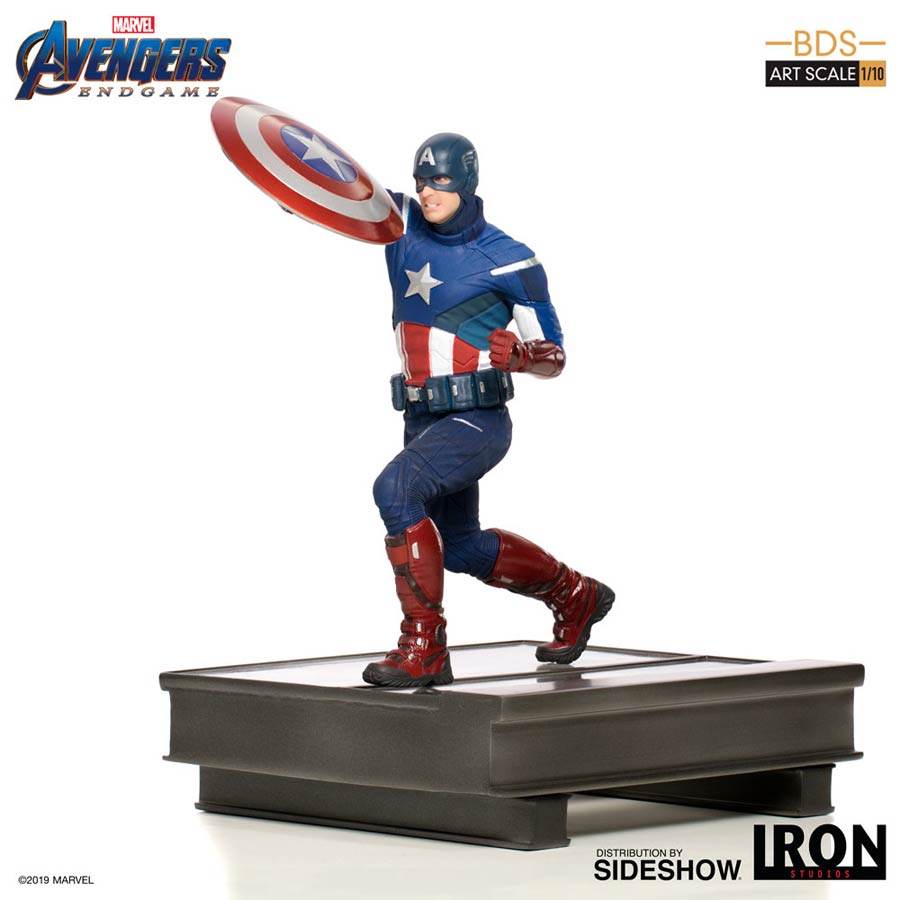 Avengers Endgame Captain America 2012 1/10 Scale Battle Diorama Art Scale Statue