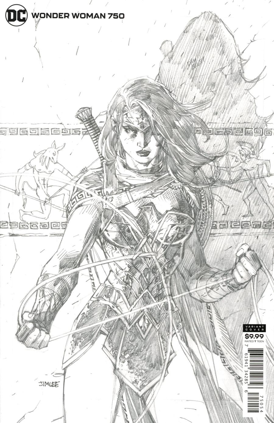 Wonder Woman Vol 5 #750 Cover K Incentive Jim Lee Pencils Cover