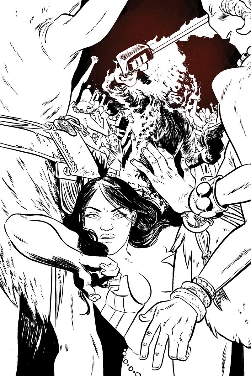 Dejah Thoris Vol 3 #2 Cover J Incentive Erica Henderson Black & White Virgin Cover