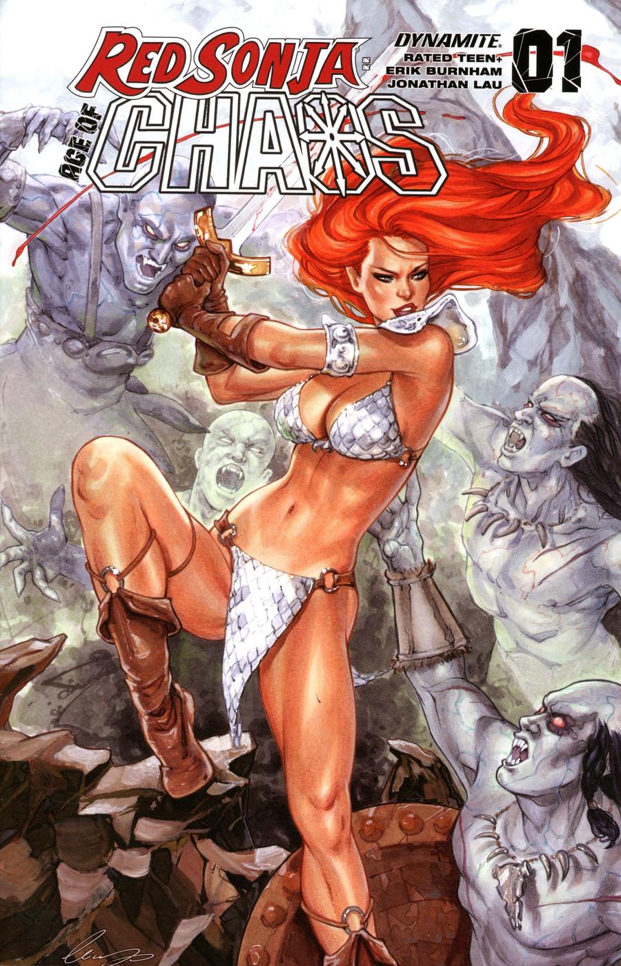 Red Sonja Age Of Chaos #1 Cover H Variant Elias Chatzoudis Cover