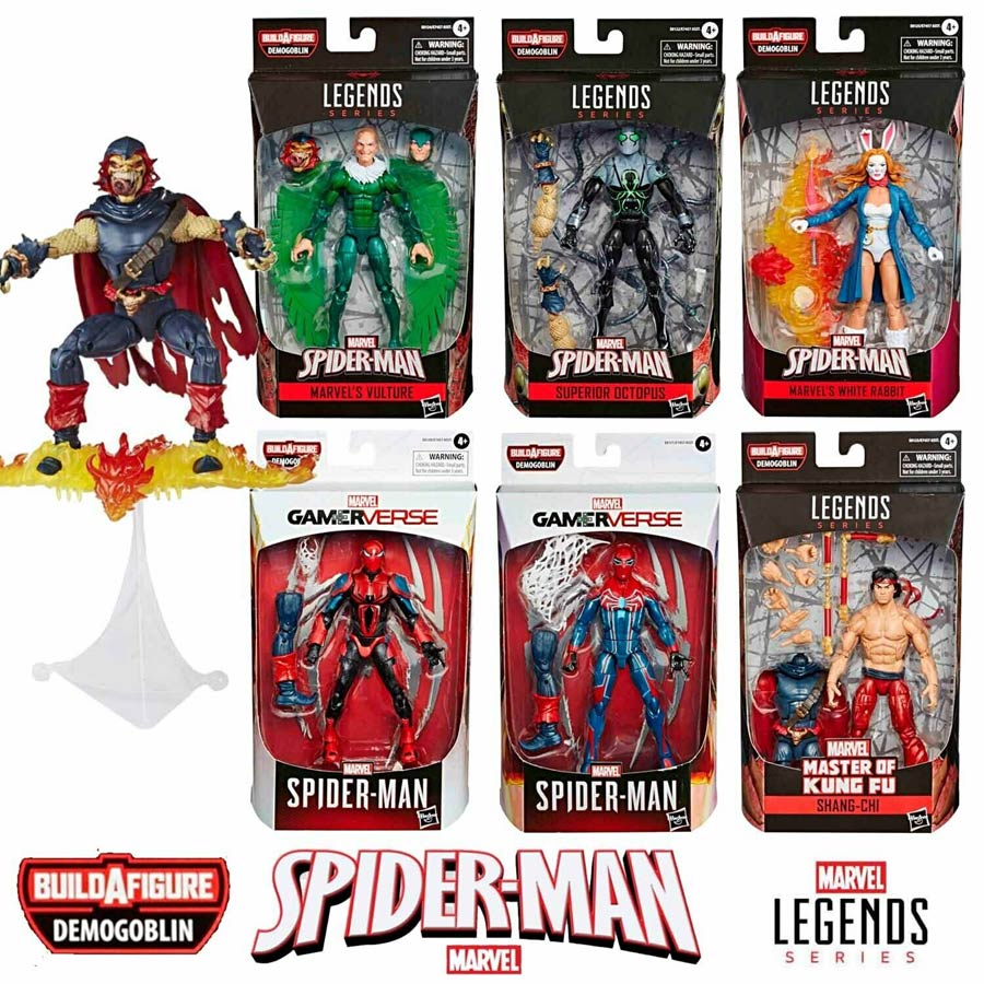 Marvel Spider-Man Legends 2020 6-inch Action Figure Assortment Case of 8 Figures