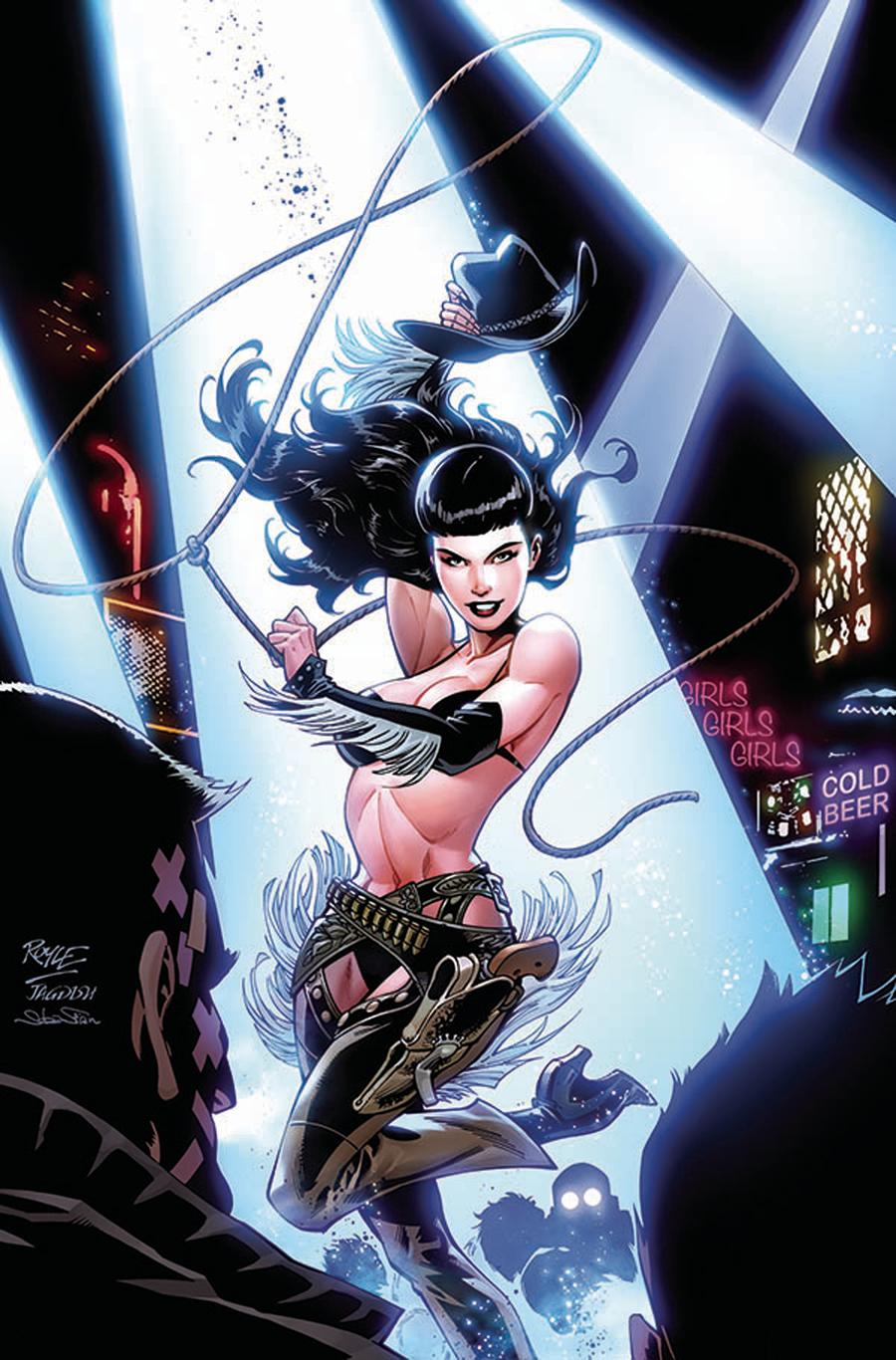 Bettie Page Unbound #10 Cover K Incentive John Royle Color Virgin Variant Cover