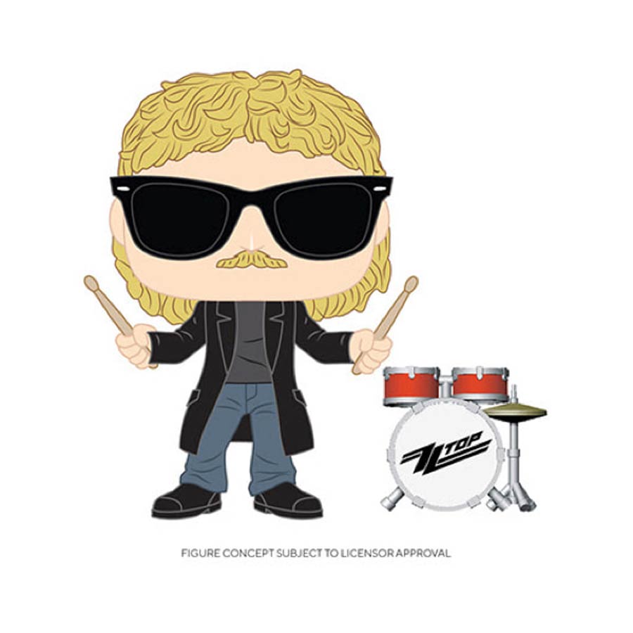 POP Rocks ZZ Top Frank Beard Vinyl Figure