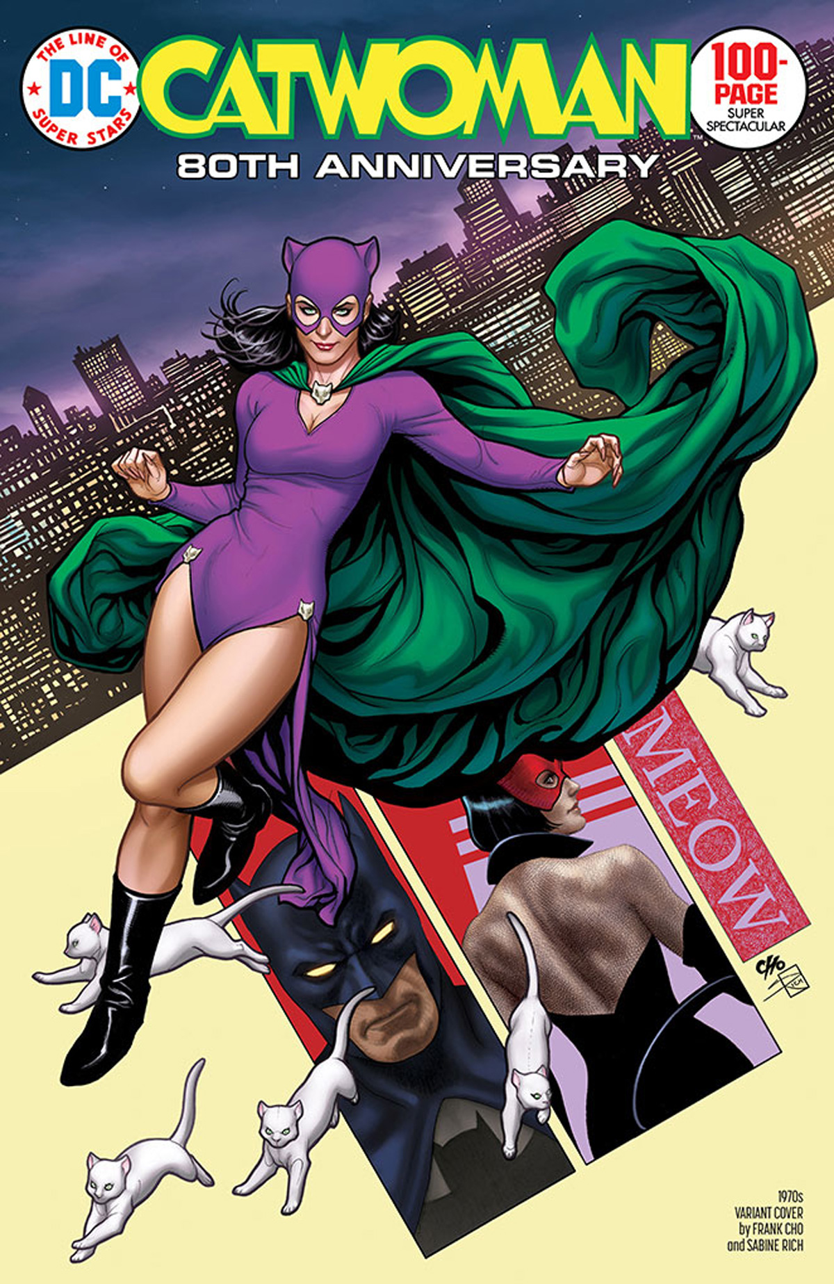 Catwoman 80th Anniversary 100-Page Super Spectacular #1 Cover E Variant Frank Cho 1970s Cover