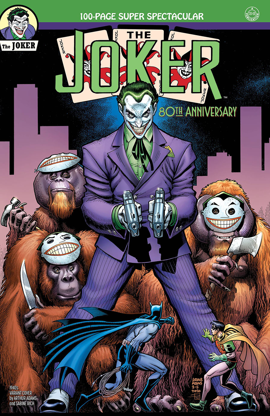 Joker 80th Anniversary 100-Page Super Spectacular #1 Cover B Variant Arthur Adams 1940s Cover