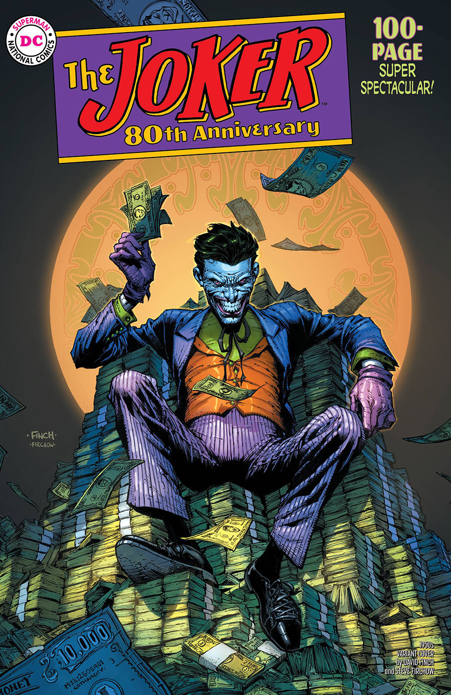 Joker 80th Anniversary 100-Page Super Spectacular #1 Cover C Variant David Finch 1950s Cover