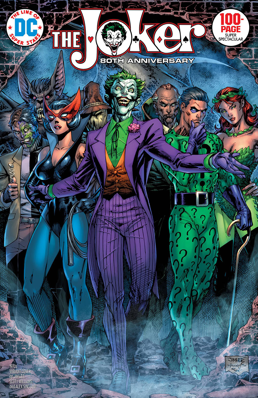 Joker 80th Anniversary 100-Page Super Spectacular #1 Cover E Variant Jim Lee & Scott Williams 1970s Cover