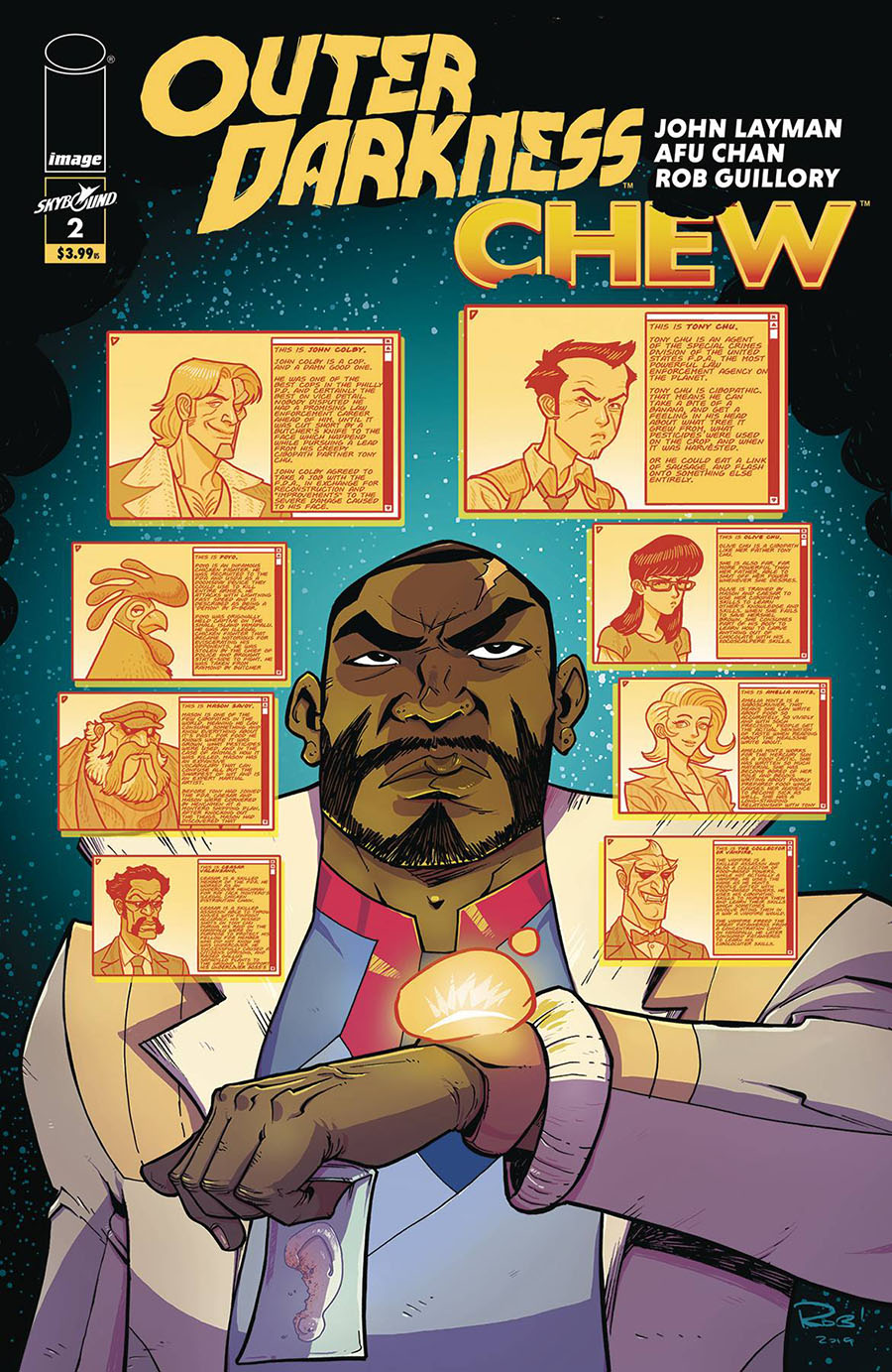Outer Darkness Chew #2 Cover B Variant Rob Guillory Cover