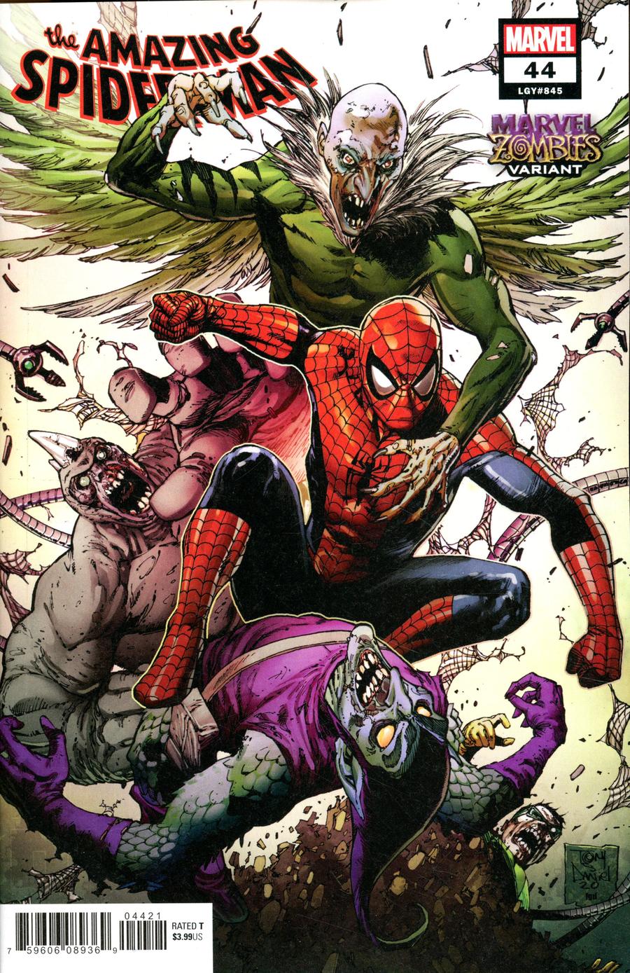 Amazing Spider-Man Vol 5 #44 Cover B Variant Tony S Daniel Marvel Zombies Cover