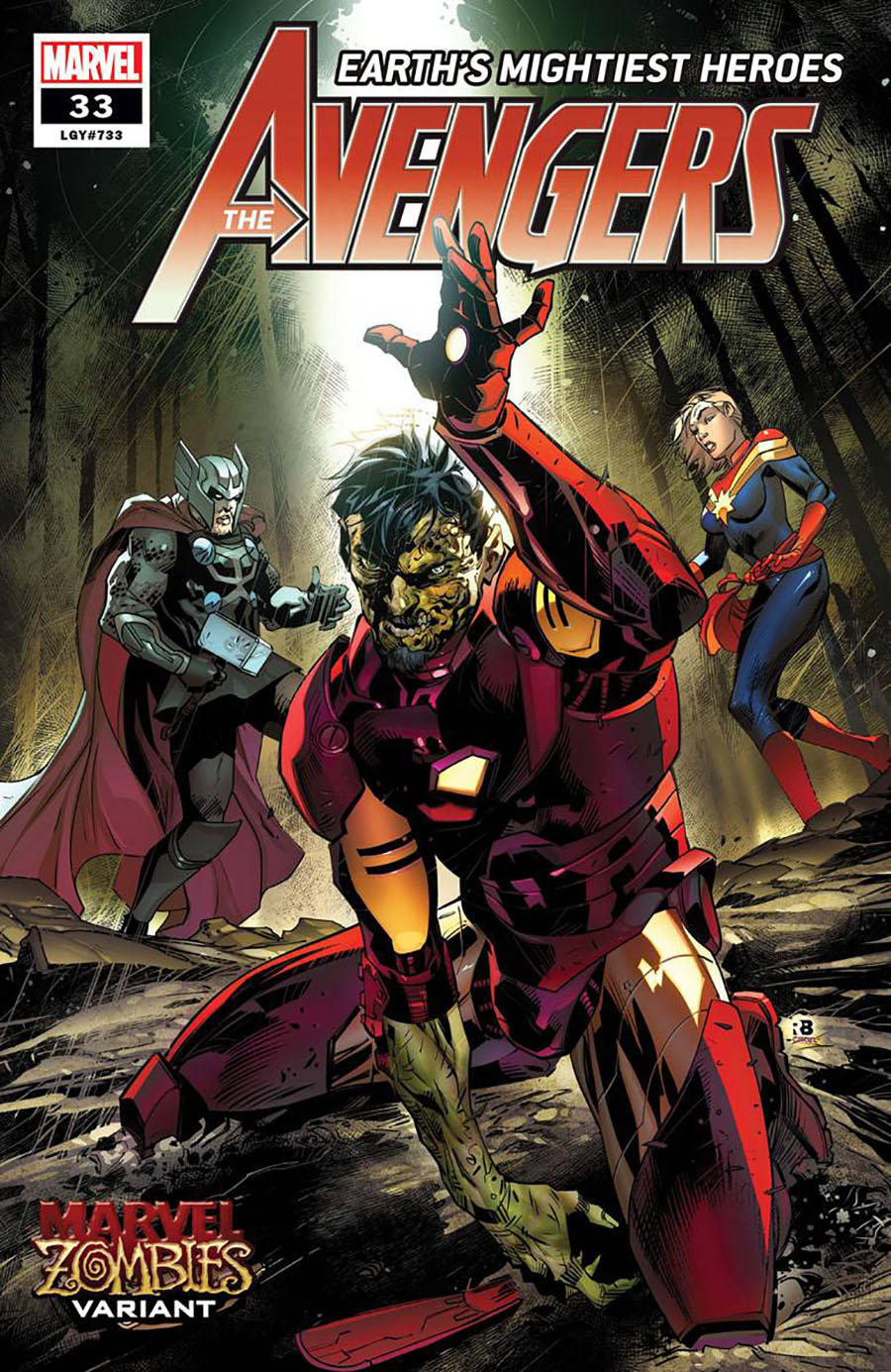 Avengers Vol 7 #33 Cover B Variant Ryan Benjamin Marvel Zombies Cover