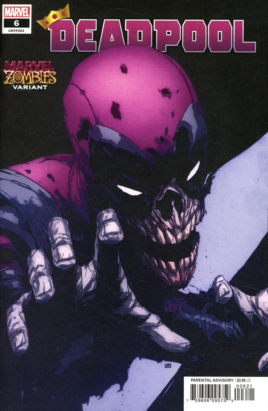 Deadpool Vol 7 #6 Cover B Variant Khoi Pham Marvel Zombies Cover