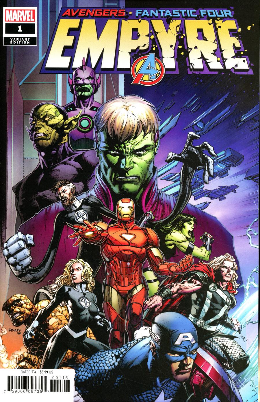 Empyre #1 Cover F Variant David Finch Cover
