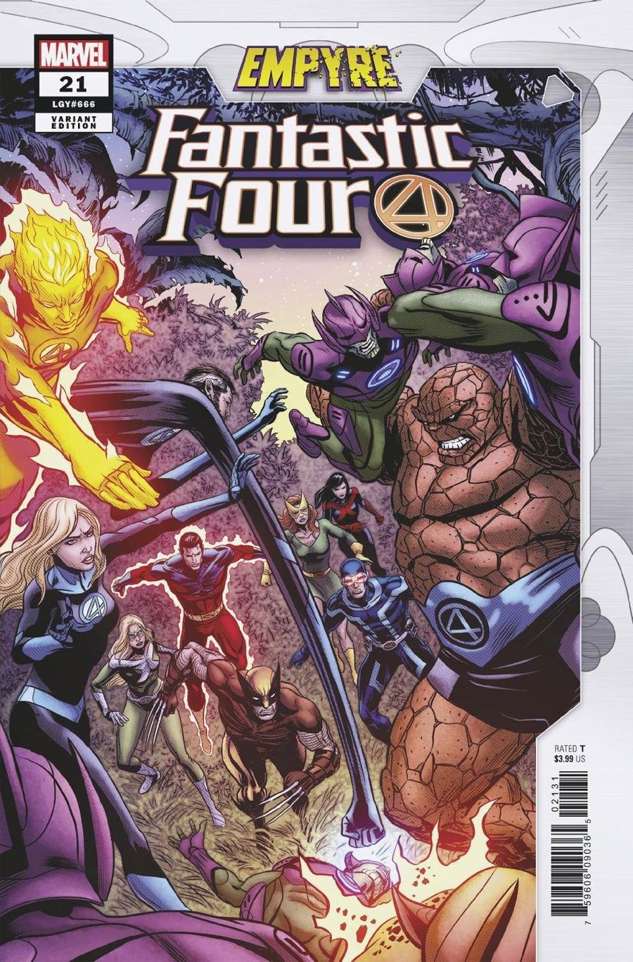 Fantastic Four Vol 6 #21 Cover D Variant Patrick Zircher Confrontation Cover (Empyre Tie-In)