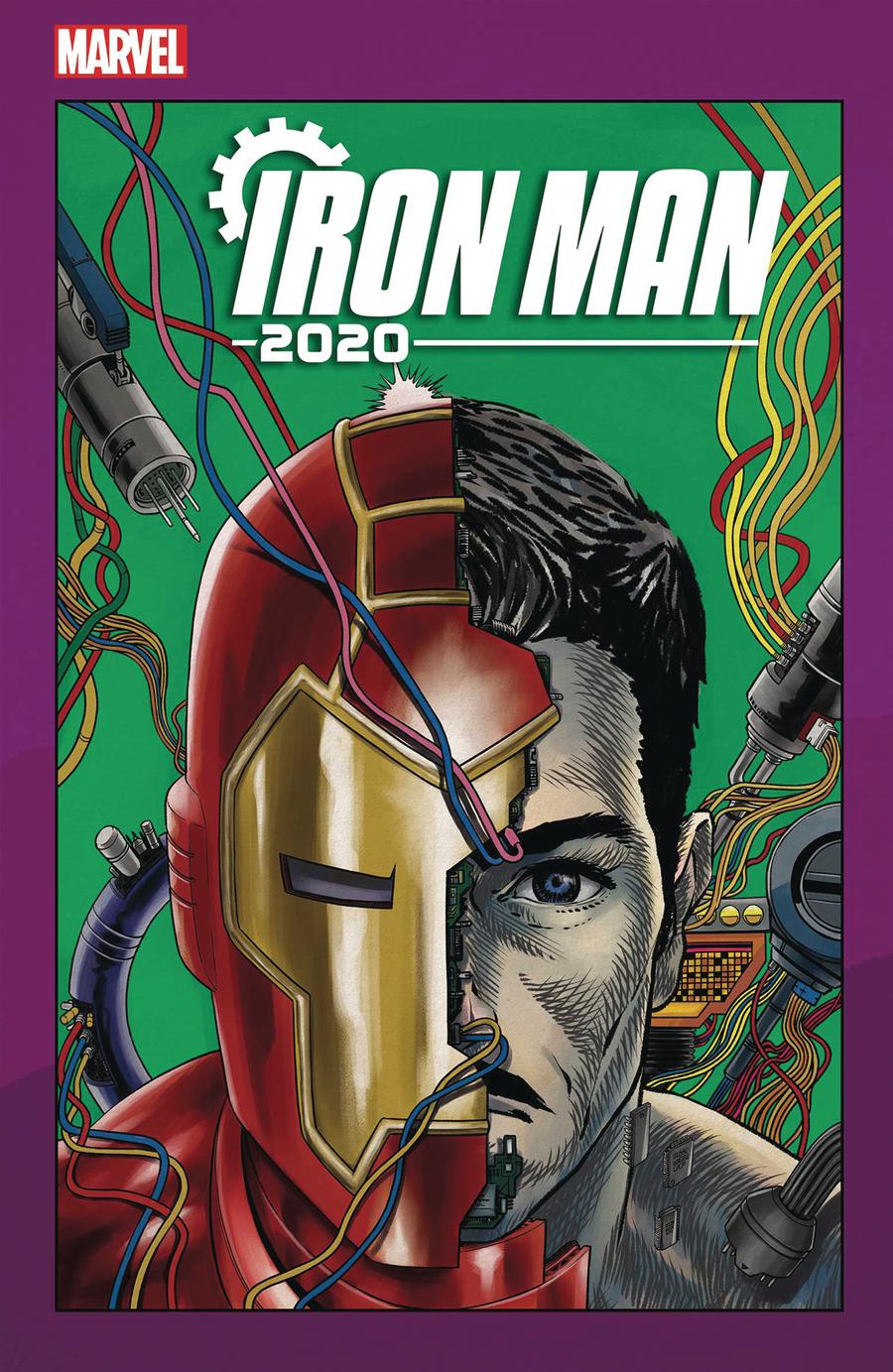 Iron Man 2020 #4 Cover B Variant Superlog Heads Cover