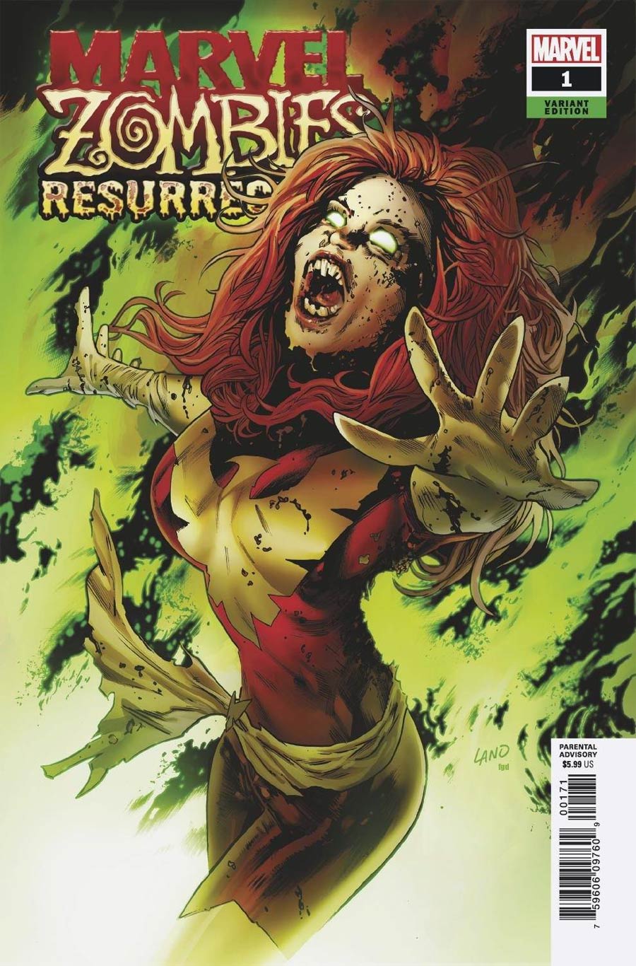 Marvel Zombies Resurrection #1 Cover E Variant Greg Land Cover