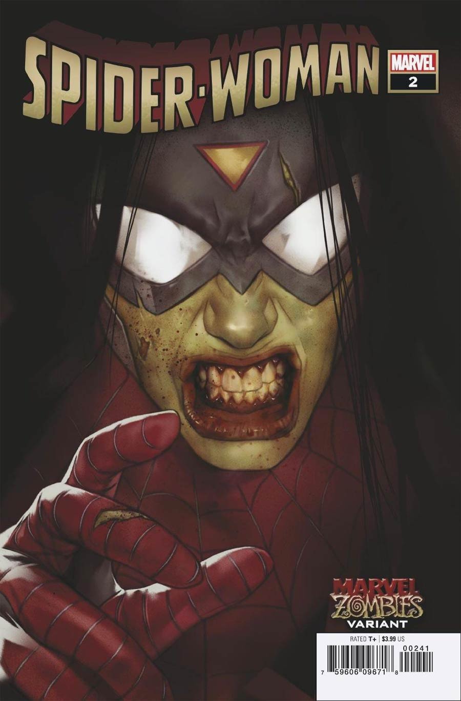 Spider-Woman Vol 7 #2 Cover B Variant Ben Oliver Marvel Zombies Cover